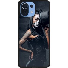 Coque Xiaomi Mi 11 Lite 5G - Silicone rigide noir Halloween 22 Tattooed Girl