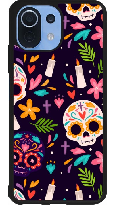 Coque Xiaomi Mi 11 Lite 5G - Silicone rigide noir Halloween 2023 mexican style