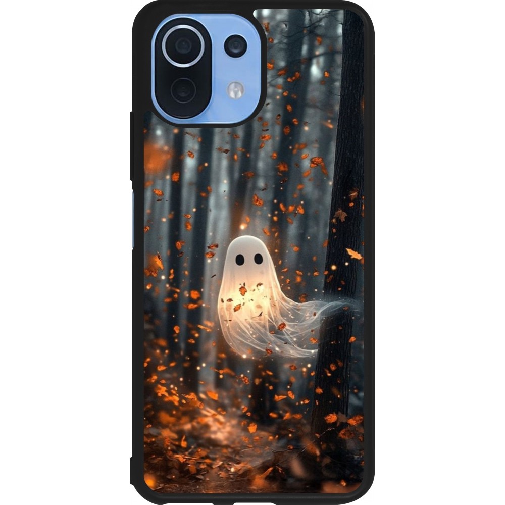 Coque Xiaomi Mi 11 Lite 5G - Silicone rigide noir Halloween 2025 Ghost in the forest
