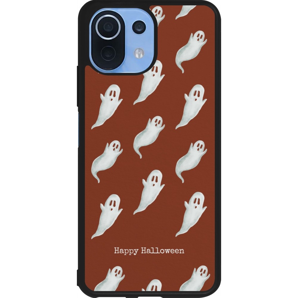 Coque Xiaomi Mi 11 Lite 5G - Silicone rigide noir Halloween 2025 Pattern of ghosts