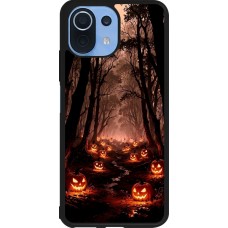 Coque Xiaomi Mi 11 Lite 5G - Silicone rigide noir Halloween 2025 Road of Terrifying Pumpkins