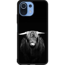 Coque Xiaomi Mi 11 Lite 5G - Silicone rigide noir Highland calf black