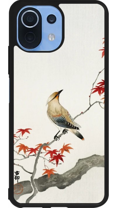 Coque Xiaomi Mi 11 Lite 5G - Silicone rigide noir Japanese Bird