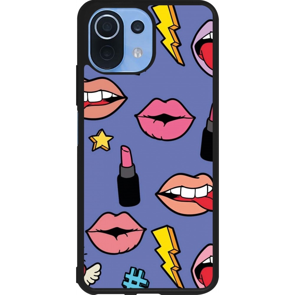 Xiaomi Mi 11 Lite 5G Case Hülle - Silikon schwarz Lips and lipgloss