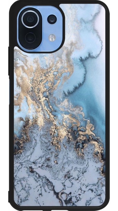 Coque Xiaomi Mi 11 Lite 5G - Silicone rigide noir Marble 04