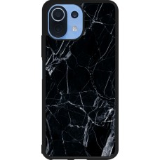 Coque Xiaomi Mi 11 Lite 5G - Silicone rigide noir Marble Black 01