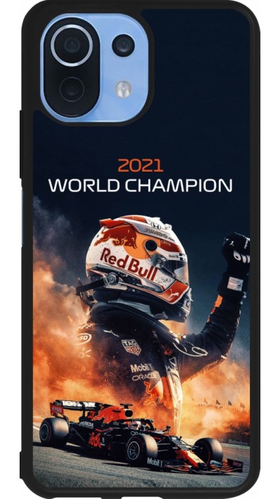 Coque Xiaomi Mi 11 Lite 5G - Silicone rigide noir Max Verstappen 2021 World Champion