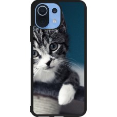 Coque Xiaomi Mi 11 Lite 5G - Silicone rigide noir Meow 23
