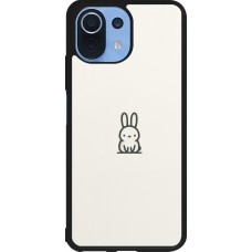 Xiaomi Mi 11 Lite 5G Case Hülle - Silikon schwarz Minimal Häschen Süße