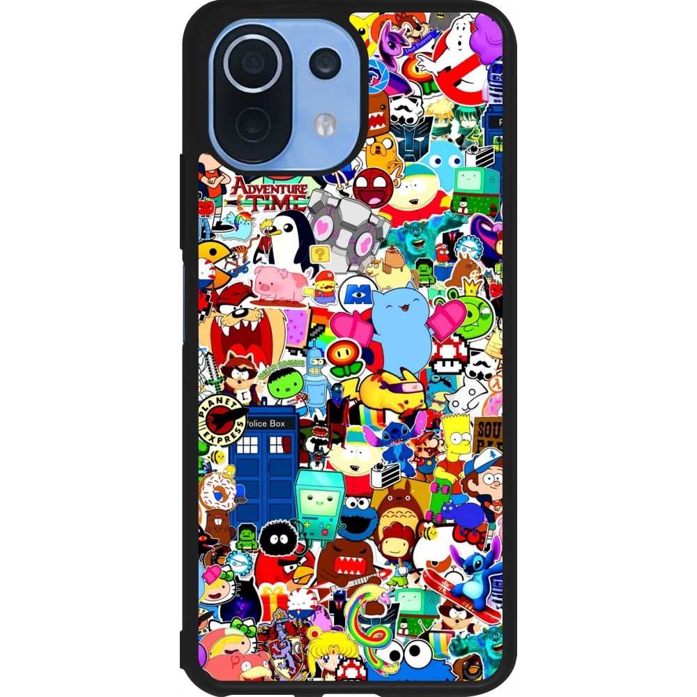 Xiaomi Mi 11 Lite 5G Case Hülle - Silikon schwarz Mixed cartoons