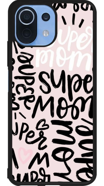 Xiaomi Mi 11 Lite 5G Case Hülle - Silikon schwarz Mom 2024 Super mom