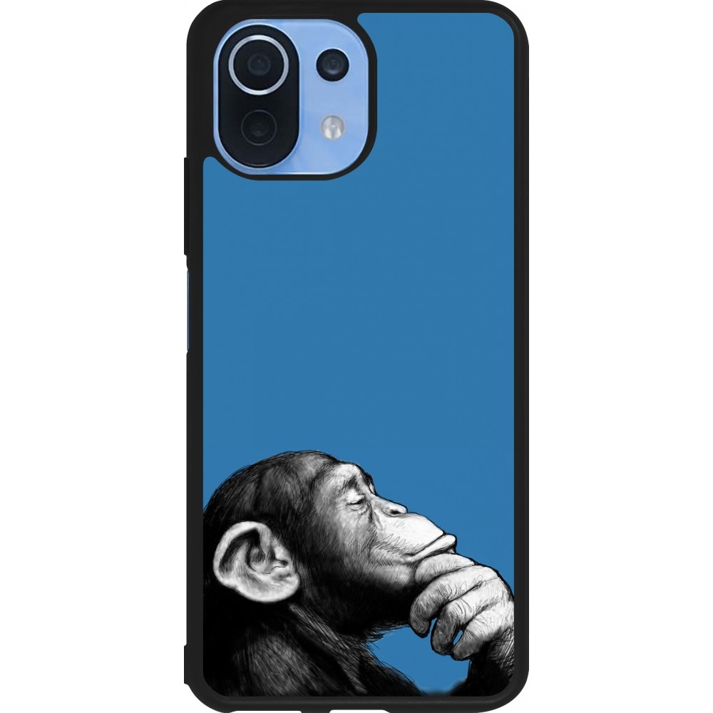 Coque Xiaomi Mi 11 Lite 5G - Silicone rigide noir Monkey Pop Art