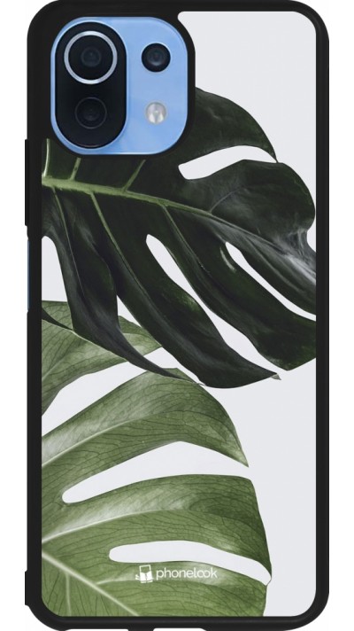 Xiaomi Mi 11 Lite 5G Case Hülle - Silikon schwarz Monstera Plant