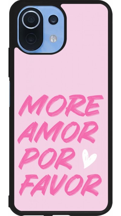 Coque Xiaomi Mi 11 Lite 5G - Silicone rigide noir More amor porfavor