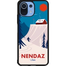 Coque Xiaomi Mi 11 Lite 5G - Silicone rigide noir Nendaz Cabane Ski