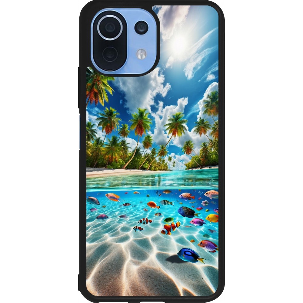 Xiaomi Mi 11 Lite 5G Case Hülle - Silikon schwarz Strandparadies