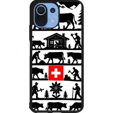 Coque Xiaomi Mi 11 Lite 5G - Silicone rigide noir Poya Suisse 1