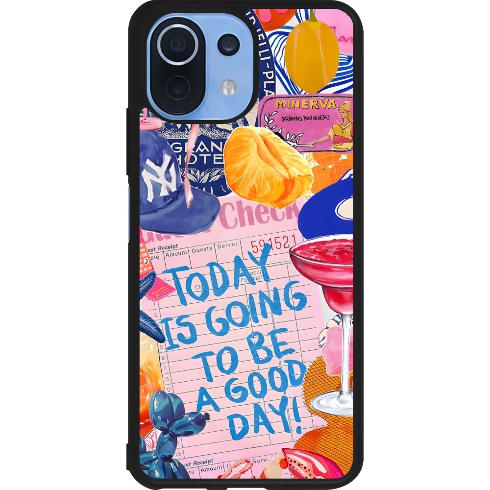 Coque Xiaomi Mi 11 Lite 5G - Silicone rigide noir Preppy Today is Going to be a good day