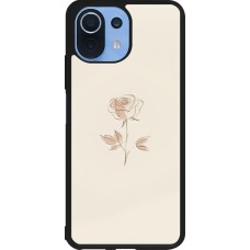 Coque Xiaomi Mi 11 Lite 5G - Silicone rigide noir Sable Rose Minimaliste