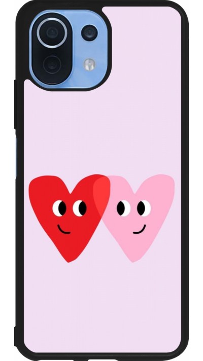 Xiaomi Mi 11 Lite 5G Case Hülle - Silikon schwarz Saint Valentines Day 26 Heart