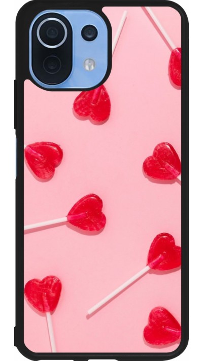 Xiaomi Mi 11 Lite 5G Case Hülle - Silikon schwarz Saint Valentines Day 26 Lollipop
