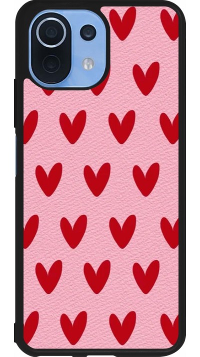 Xiaomi Mi 11 Lite 5G Case Hülle - Silikon schwarz Saint Valentines Day 26 Pattern heart