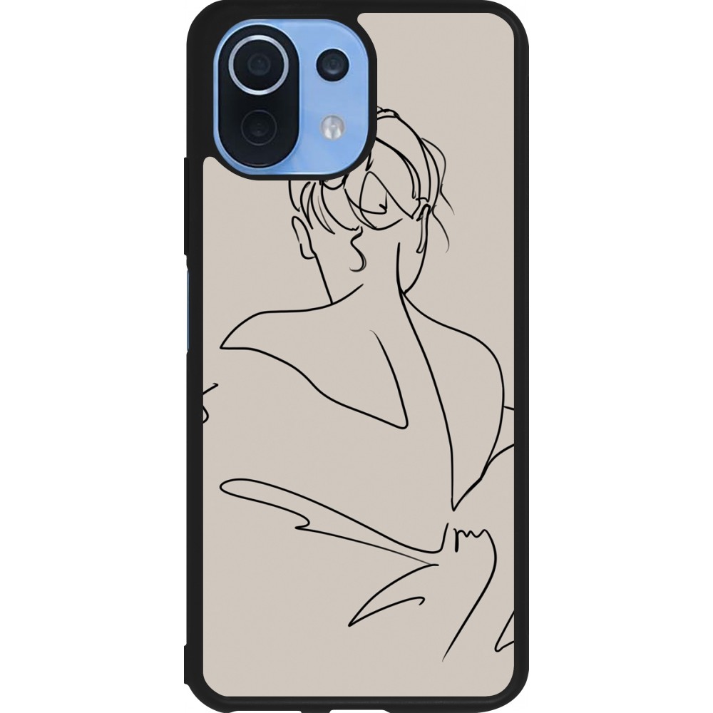 Coque Xiaomi Mi 11 Lite 5G - Silicone rigide noir Salnikova 05