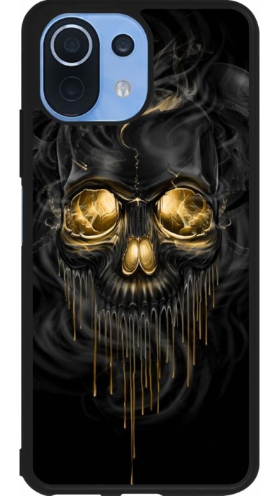 Coque Xiaomi Mi 11 Lite 5G - Silicone rigide noir Skull 02