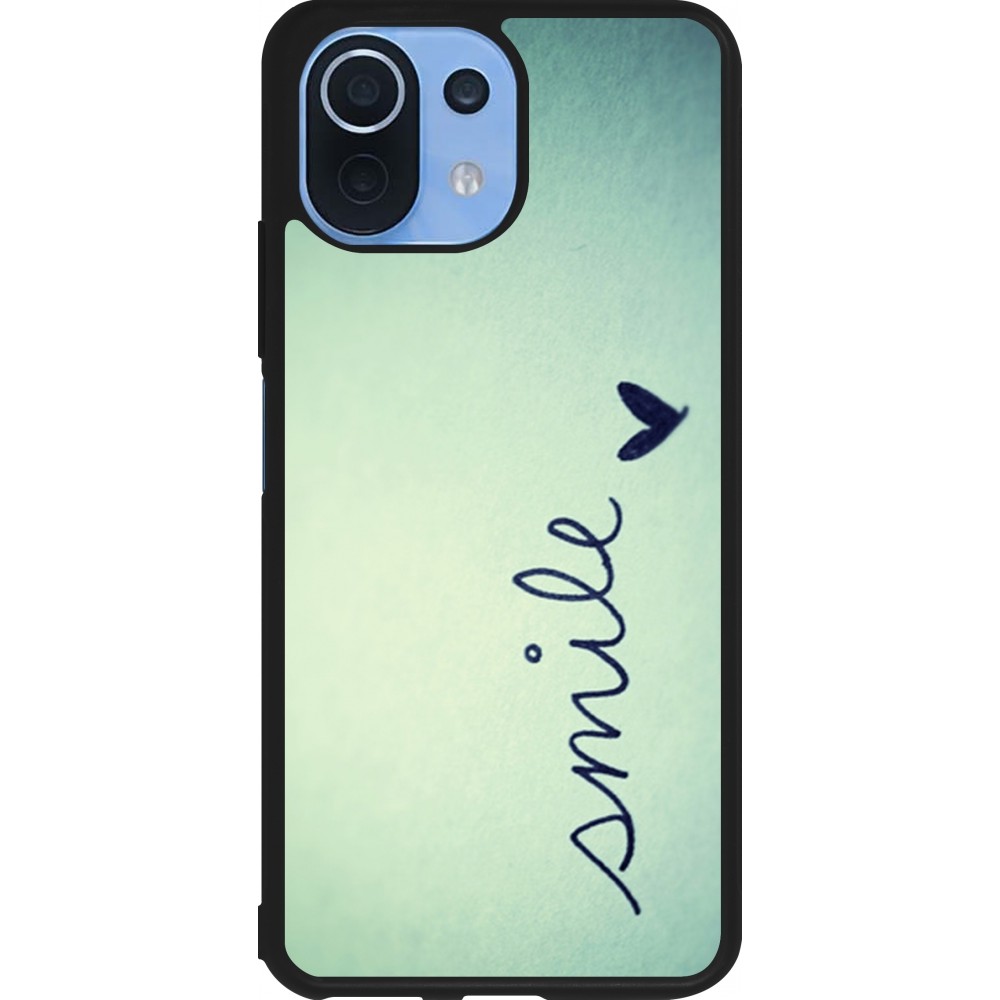 Coque Xiaomi Mi 11 Lite 5G - Silicone rigide noir Smile