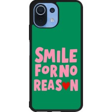 Coque Xiaomi Mi 11 Lite 5G - Silicone rigide noir Smile for no reason 2026