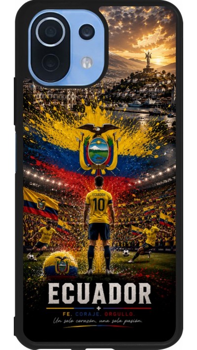 Coque Xiaomi Mi 11 Lite 5G - Silicone rigide noir Football Équateur splash 2026