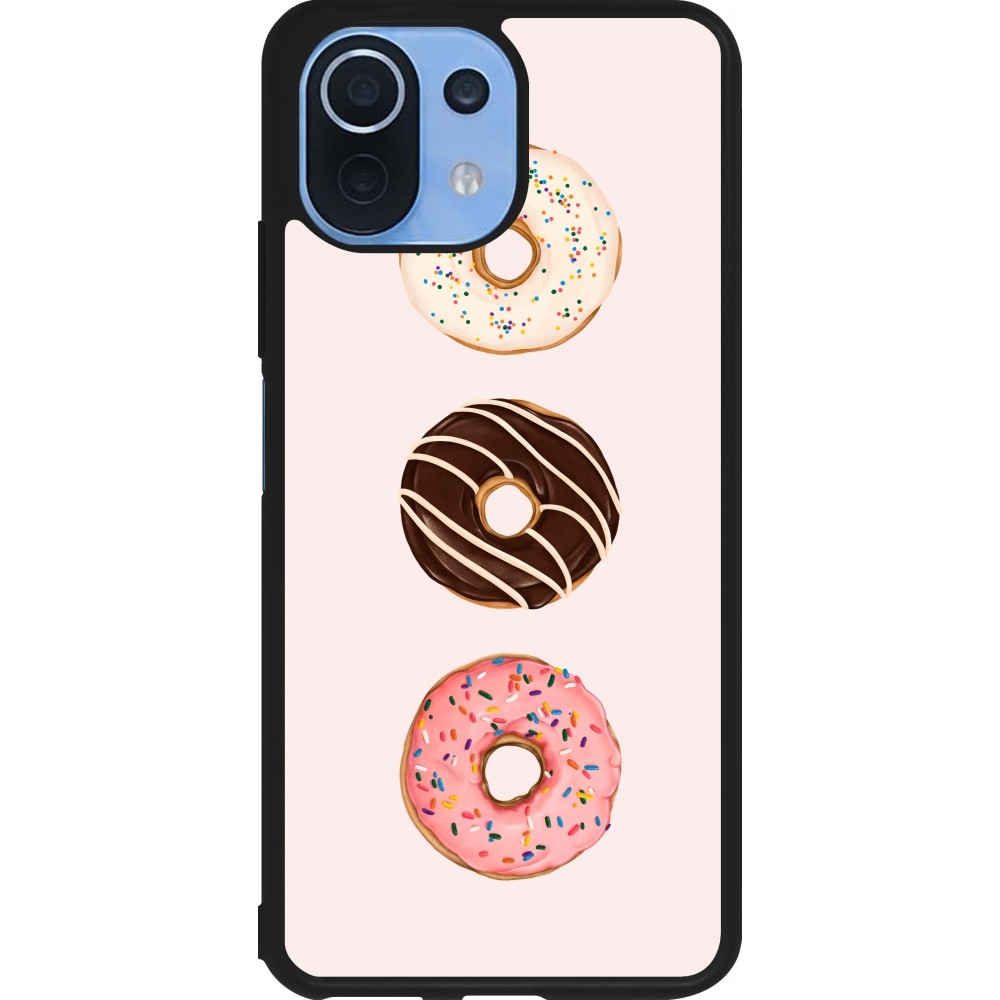 Xiaomi Mi 11 Lite 5G Case Hülle - Silikon schwarz Spring 23 donuts