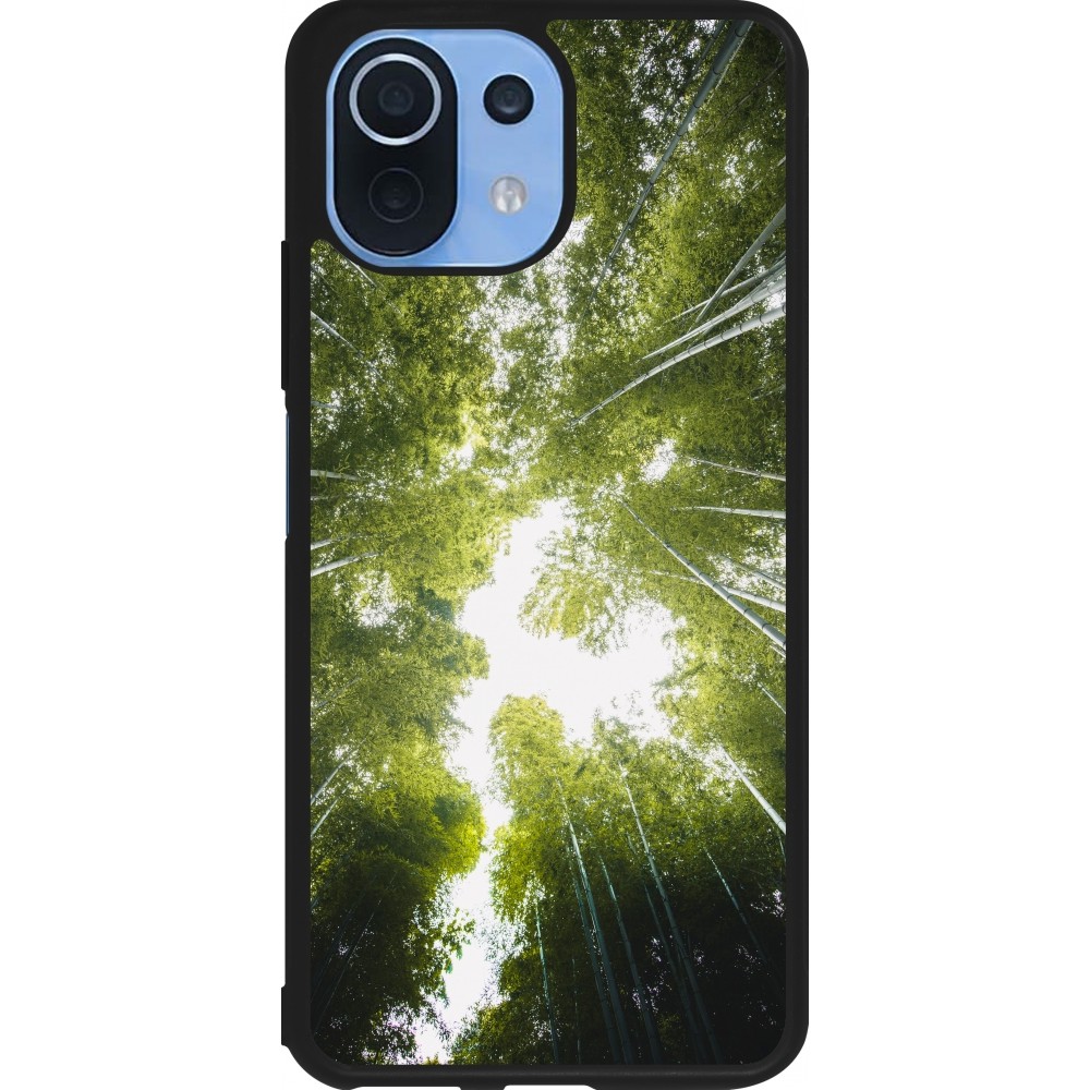 Coque Xiaomi Mi 11 Lite 5G - Silicone rigide noir Spring 23 forest blue sky
