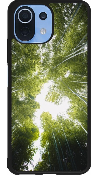 Coque Xiaomi Mi 11 Lite 5G - Silicone rigide noir Spring 23 forest blue sky