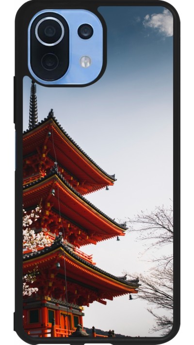 Coque Xiaomi Mi 11 Lite 5G - Silicone rigide noir Spring 23 Japan