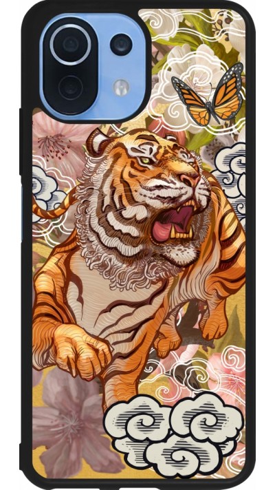 Coque Xiaomi Mi 11 Lite 5G - Silicone rigide noir Spring 23 japanese tiger
