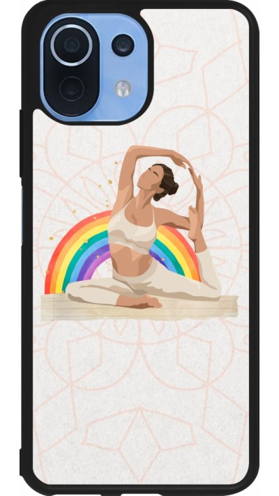 Coque Xiaomi Mi 11 Lite 5G - Silicone rigide noir Spring 23 yoga vibe