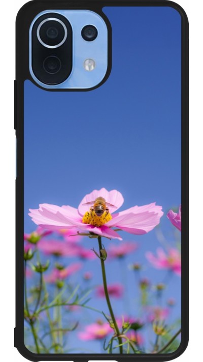 Coque Xiaomi Mi 11 Lite 5G - Silicone rigide noir Bee on a flower Spring 2026