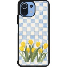 Coque Xiaomi Mi 11 Lite 5G - Silicone rigide noir Blue vichy tulips Spring 2026
