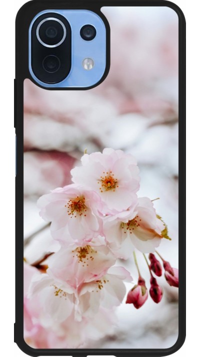 Coque Xiaomi Mi 11 Lite 5G - Silicone rigide noir Cherry tree Spring 2026