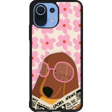 Coque Xiaomi Mi 11 Lite 5G - Silicone rigide noir Dog with newspaper Spring 2026