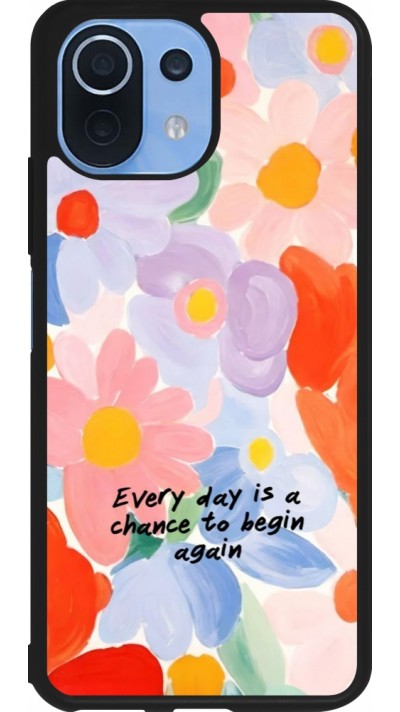 Coque Xiaomi Mi 11 Lite 5G - Silicone rigide noir Every day is a chance Spring 2026