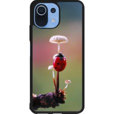 Coque Xiaomi Mi 11 Lite 5G - Silicone rigide noir Ladybird on a mushroom Spring 2026