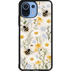 Coque Xiaomi Mi 11 Lite 5G - Silicone rigide noir Pattern bees Spring 2026