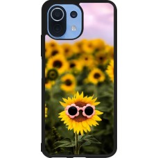 Coque Xiaomi Mi 11 Lite 5G - Silicone rigide noir Sunflower with glasses Spring 2026