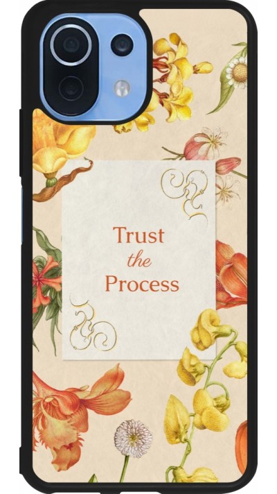Coque Xiaomi Mi 11 Lite 5G - Silicone rigide noir Trust the process Spring 2026