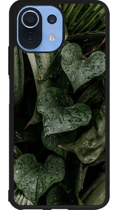 Coque Xiaomi Mi 11 Lite 5G - Silicone rigide noir Spring 23 fresh plants
