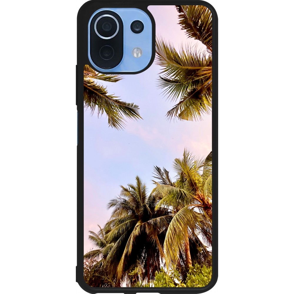 Coque Xiaomi Mi 11 Lite 5G - Silicone rigide noir Summer 2023 palm tree vibe