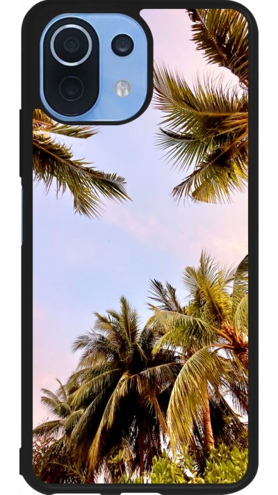 Coque Xiaomi Mi 11 Lite 5G - Silicone rigide noir Summer 2023 palm tree vibe