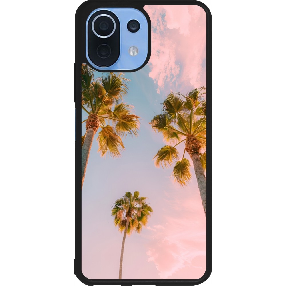 Xiaomi Mi 11 Lite 5G Case Hülle - Silikon schwarz Summer 2025 Palmiers